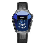 Luxury HOURSLY Brand Trend Cool Men's Wrist Watch Stainless Steel Technology Fashion Quartz Watch For Men 2025 Relogio Masculino
