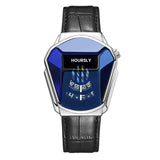 Luxury HOURSLY Brand Trend Cool Men's Wrist Watch Stainless Steel Technology Fashion Quartz Watch For Men 2025 Relogio Masculino