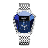 Luxury HOURSLY Brand Trend Cool Men's Wrist Watch Stainless Steel Technology Fashion Quartz Watch For Men 2025 Relogio Masculino