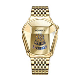 Luxury HOURSLY Brand Trend Cool Men's Wrist Watch Stainless Steel Technology Fashion Quartz Watch For Men 2025 Relogio Masculino
