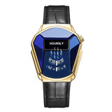 Luxury HOURSLY Brand Trend Cool Men's Wrist Watch Stainless Steel Technology Fashion Quartz Watch For Men 2025 Relogio Masculino