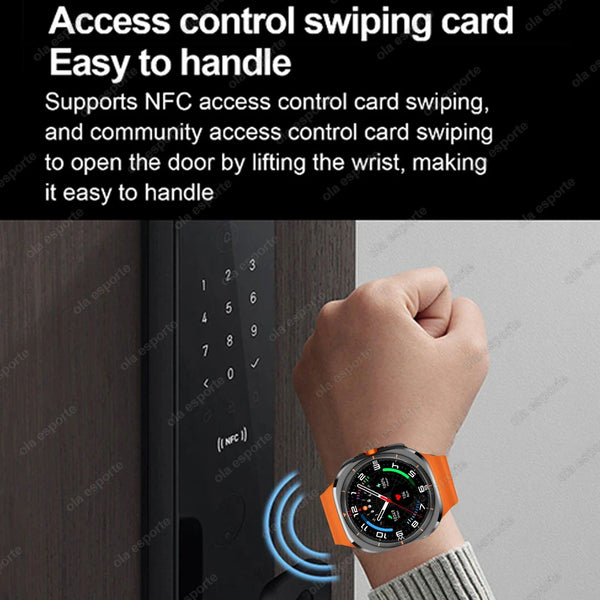 Finaf U8 Ultra IOS Android 9.0 Smart Watch Men 4G 5G SIM Card WiFi NFC GPS Compass 32GB Smartwatch Rotating Camera Watch 7 Ultra