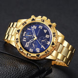 Luxury Men Business Watches Fashion Large Dial Quartz Wristwatch for Mens Clock Gift Reloj Hombre（Without Box）