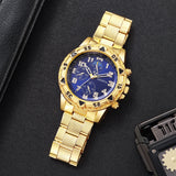 Luxury Men Business Watches Fashion Large Dial Quartz Wristwatch for Mens Clock Gift Reloj Hombre（Without Box）