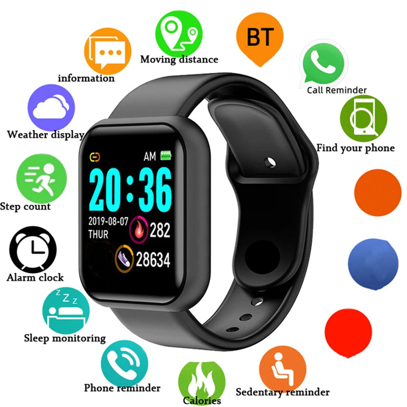 Finaf Bubble Fitness Monitor Bracelet Birthday Gift Electronic Clock For Android IOS