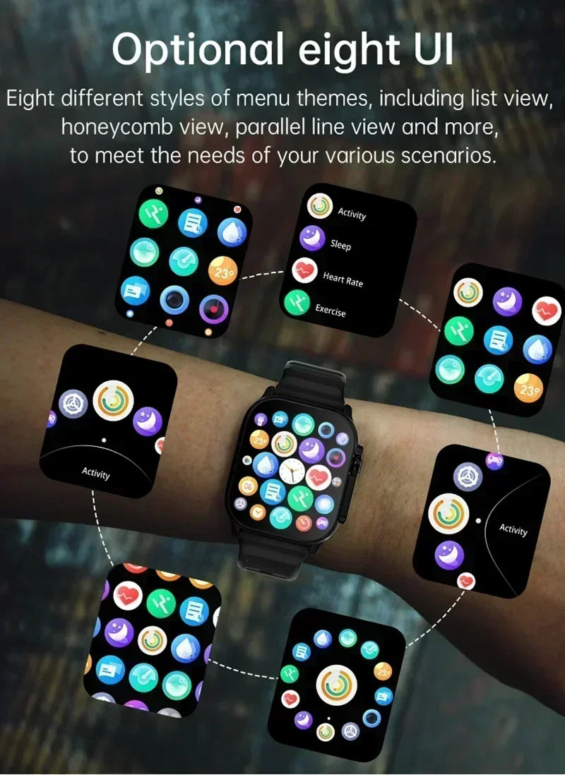 Finaf Venus R Watch Series 10 Screen Bluetooth Call Heart Rate Blood Pressure GPS Smartwatch for Android IOS Sports Watch