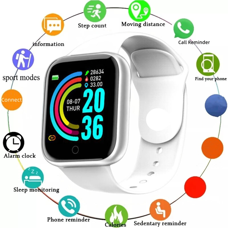 Finaf Bubble Fitness Monitor Bracelet Birthday Gift Electronic Clock For Android IOS