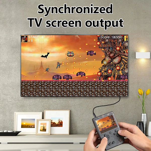 Retro Portable Mini Handheld Video Game Console 8 Bit 3.0 Inch Color LCD Kids Color Game Player Built In 500 Games