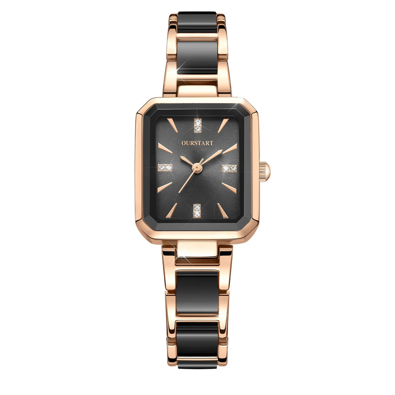 Luxury Quartz Wristwatch for Women with Stainless Steel Band Waterproof Fashion Watch Elegant Design High Accuracy Timepiece