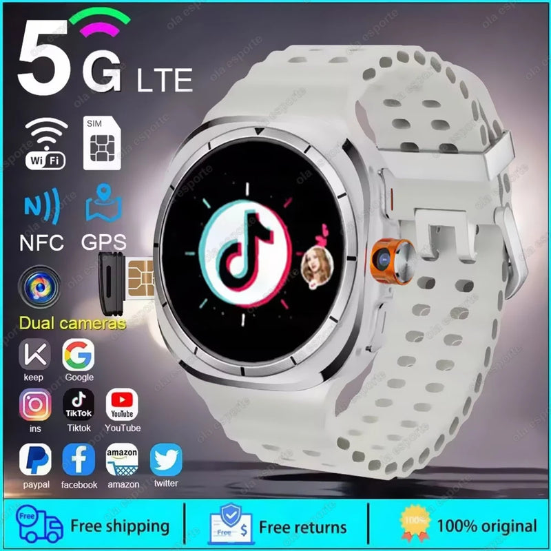 Finaf U8 Ultra IOS Android 9.0 Smart Watch Men 4G 5G SIM Card WiFi NFC GPS Compass 32GB Smartwatch Rotating Camera Watch 7 Ultra