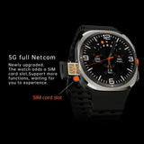 Finaf X 2025 U8 Ultra Android smartwatch with 5G/4G full network connectivity, global call rotation camera Amoled screen GPS WIFI