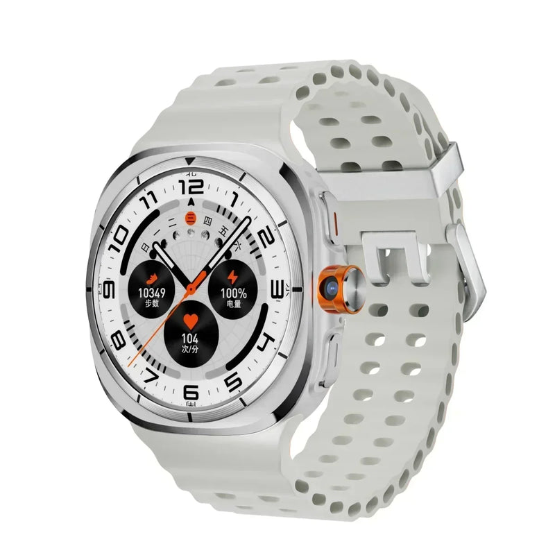 Finaf X 2025 U8 Ultra Android smartwatch with 5G/4G full network connectivity, global call rotation camera Amoled screen GPS WIFI