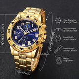 Luxury Men Business Watches Fashion Large Dial Quartz Wristwatch for Mens Clock Gift Reloj Hombre（Without Box）