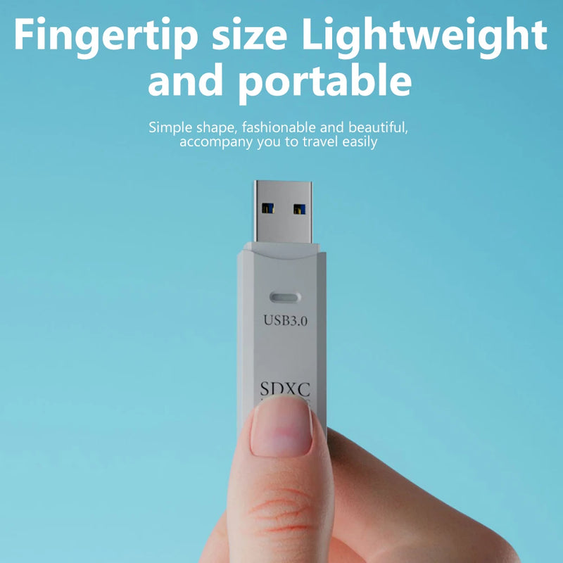 2PCS 2-in-1 USB 3.0 Card Reader Micro SD TF Memory Card Reader USB Flash Drive Cardreader Adapter For PC Laptops Accessories