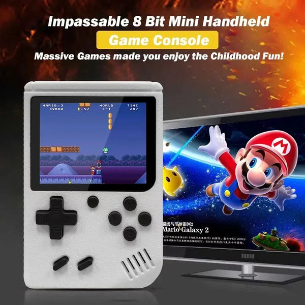 Retro Gaming - Handheld Console with 400 Classic Games, 3 Inch Color LCD for Kids & Adults