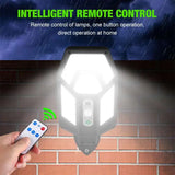 12000LM Solar Lamp Outdoor Sunlight Motion Sensor 8m Remote Control Solar Focus Wall Street Light Waterproof External Solar Lamp