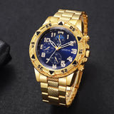 Luxury Men Business Watches Fashion Large Dial Quartz Wristwatch for Mens Clock Gift Reloj Hombre（Without Box）