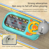 Children's car simulation driving toy puzzle electric desktop game machine dodge racing