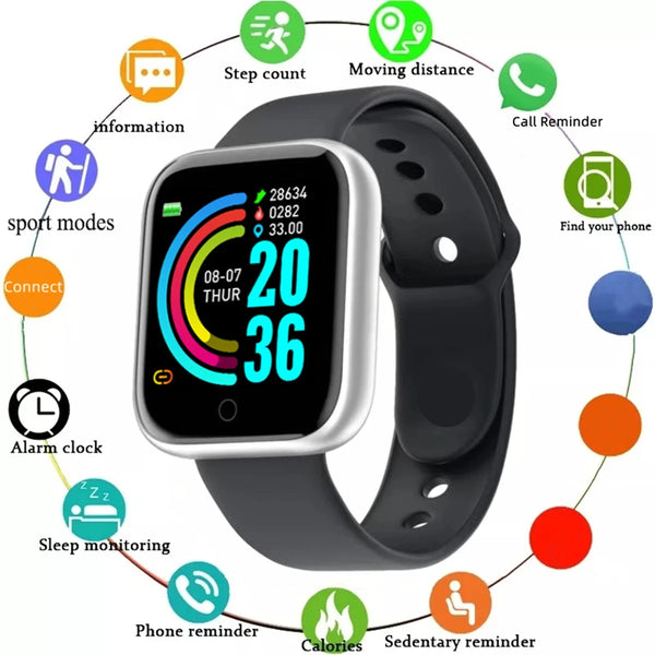 Finaf Bubble Fitness Monitor Bracelet Birthday Gift Electronic Clock For Android IOS
