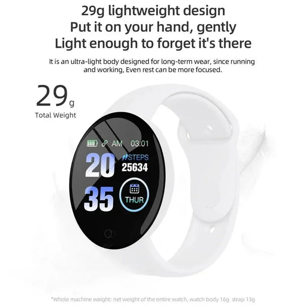 Finaf D18 Smartwatch Circular Color Screen Multiple Sports Modes Call Information Reminder Photo Taking Music Smart Bracelet